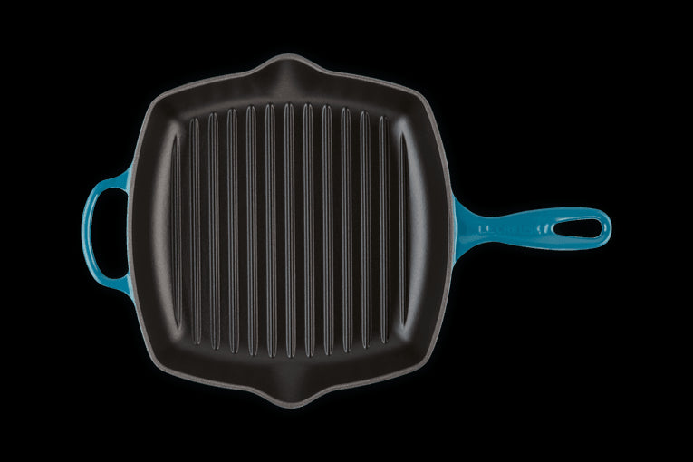 Skillet Carré En Fonte Emaillée 26cm Deep Teal