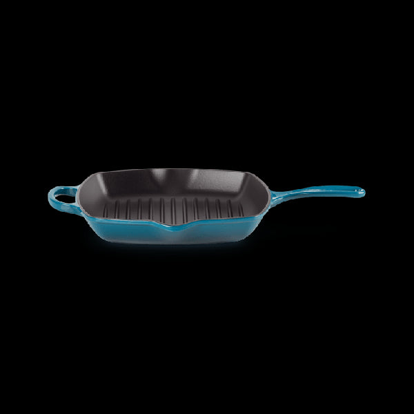 Skillet Carré En Fonte Emaillée 26cm Deep Teal