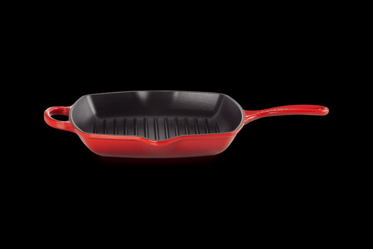 Skillet Carré En Fonte Emaillée 26cm Cerise
