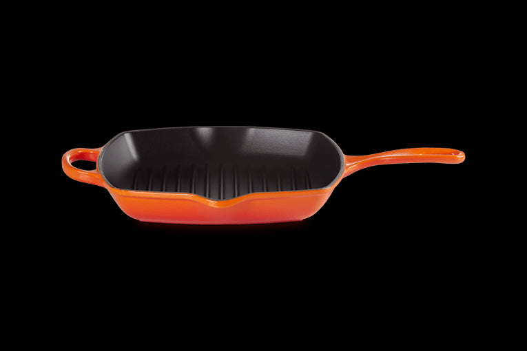 Skillet Carré En Fonte Emaillée 26cm Volcanique