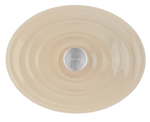 Faitout 34x26cm Fonte Lov Beige