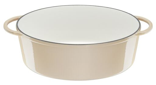 Faitout 34x26cm Fonte Lov Beige