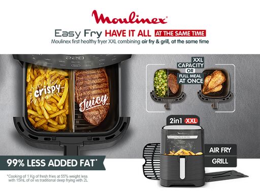 Friteuse Sans Huile Easy Fry & Grill XXL Noir
