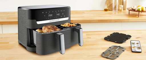 Friteuse sans huile Dual Easy Fry & Grill