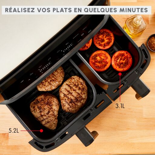 Friteuse sans huile Dual Easy Fry & Grill
