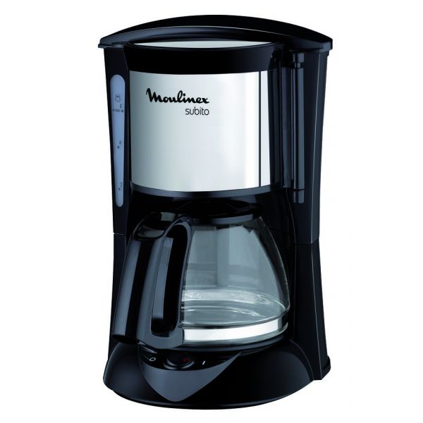 Cafetière Subito 6 Tasses Noir/Inox