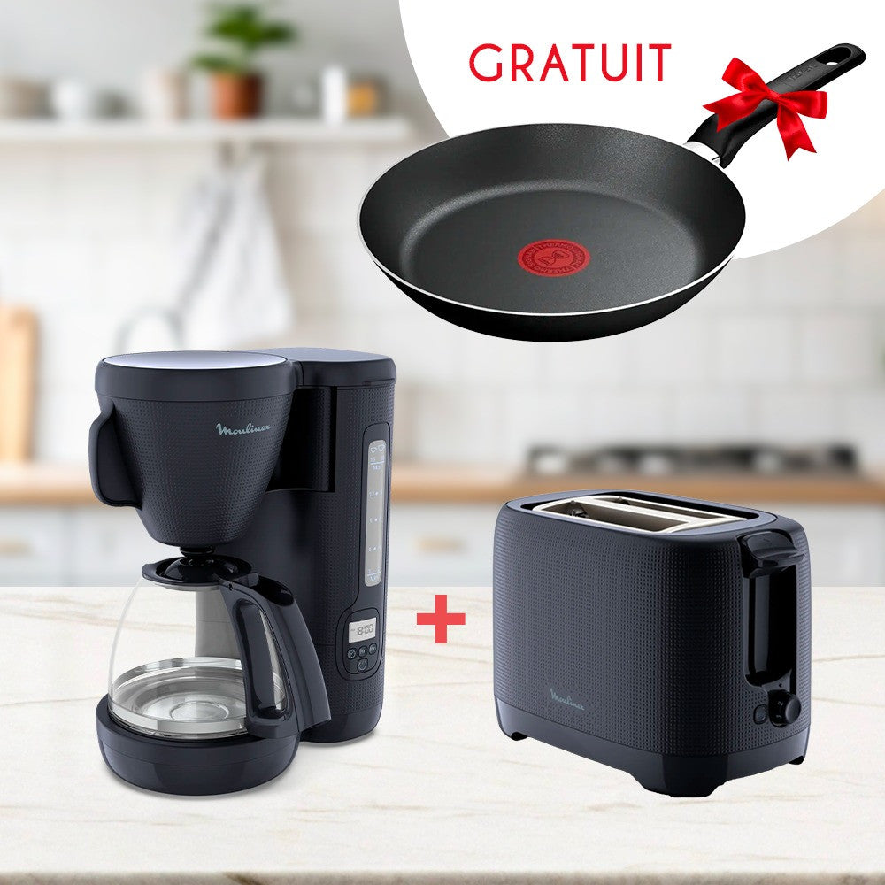 Pack Petit Déj : Cafetière + Grille-pain + Poêle