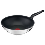Wok Inox 28cm Primary Avec Revêtement