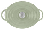 Faitout Ovale 34X26cm Fonte Lov - Vert