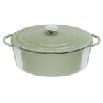 Faitout Ovale 34X26cm Fonte Lov - Vert