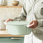 Faitout Ovale 34X26cm Fonte Lov - Vert