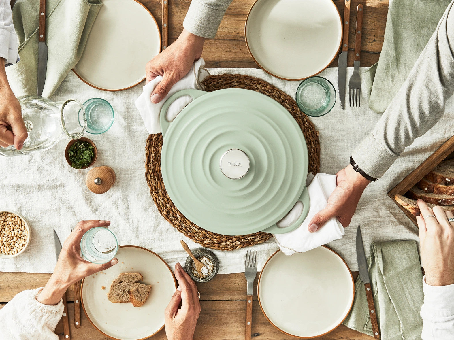 Faitout Peu Profond Fonte LOV Vert (28CM)