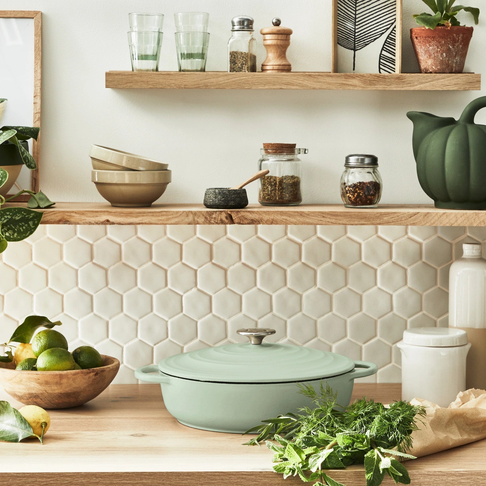 Faitout Peu Profond Fonte LOV Vert (28CM)