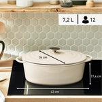 Faitout Cast Iron Lov Ovale 34*26cm