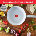 Poêle 24cm Natural Chef Ceramique Blanc