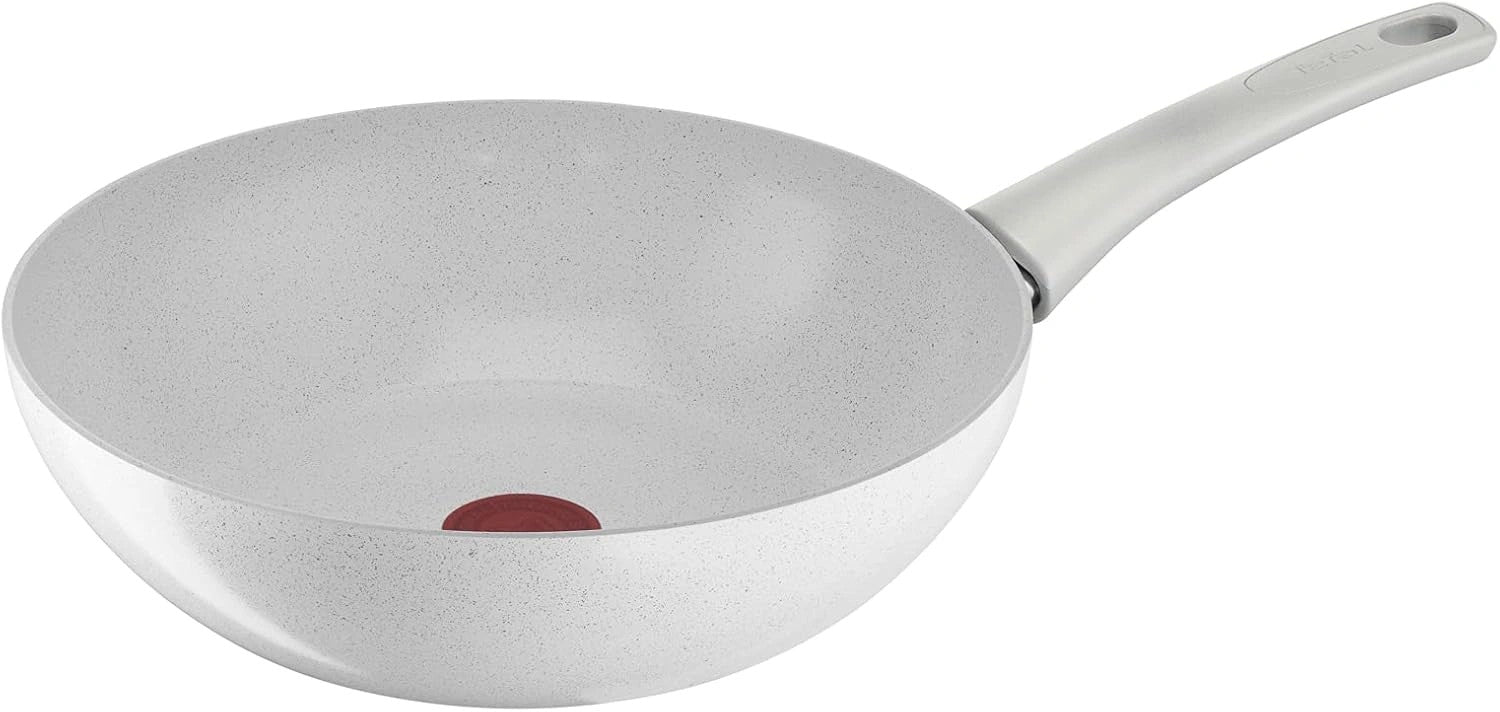 Wok 28cm Natural Chef Ceramique Blanc