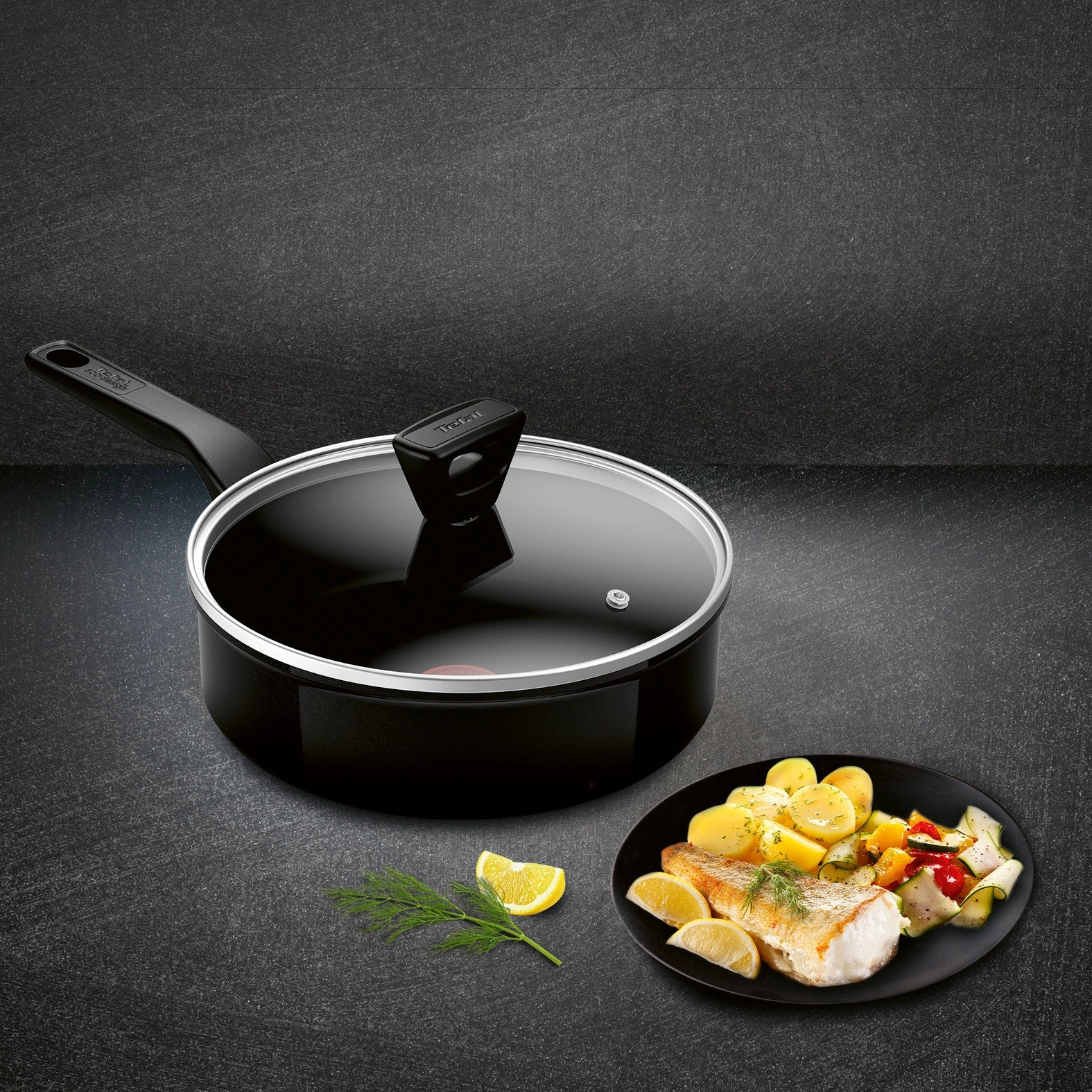 Renew Black Sauteuse 24cm Céramique Noir
