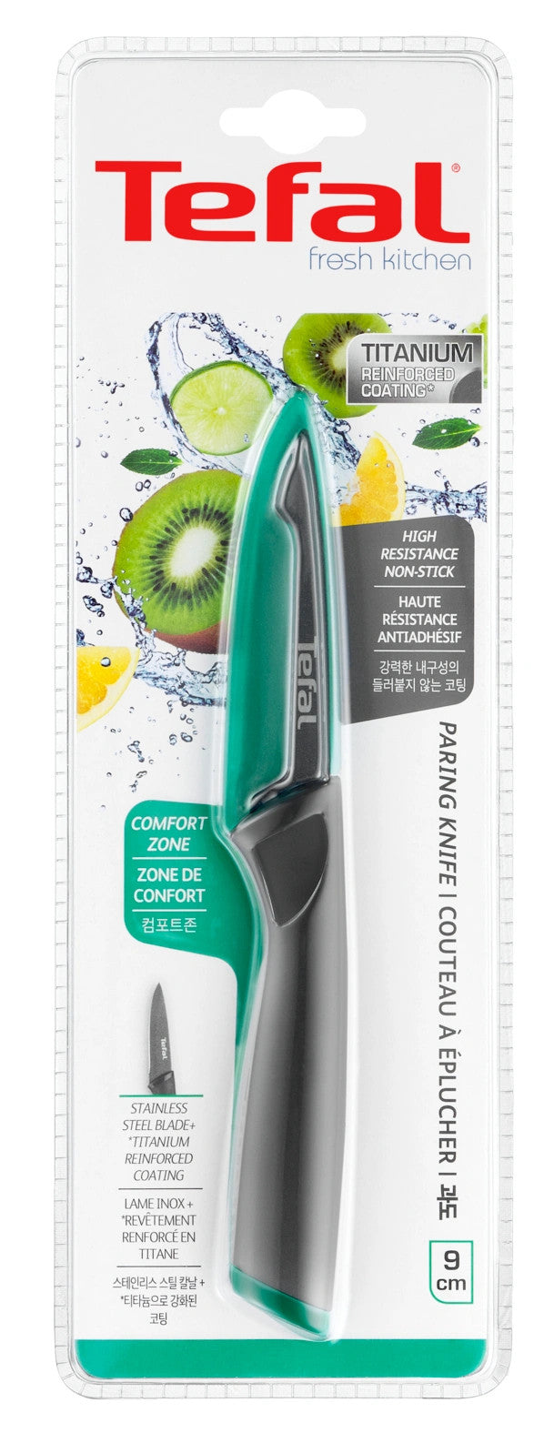 Fresh Kitchen Couteau D'office 9cm + Étui