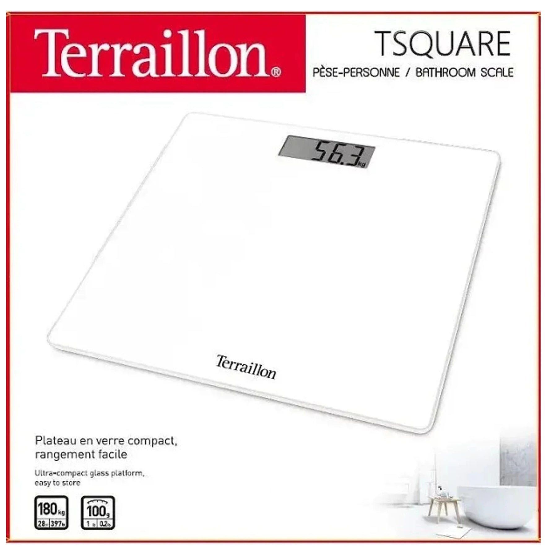 Pese-Personne Electronique Ultra Plat TX1000