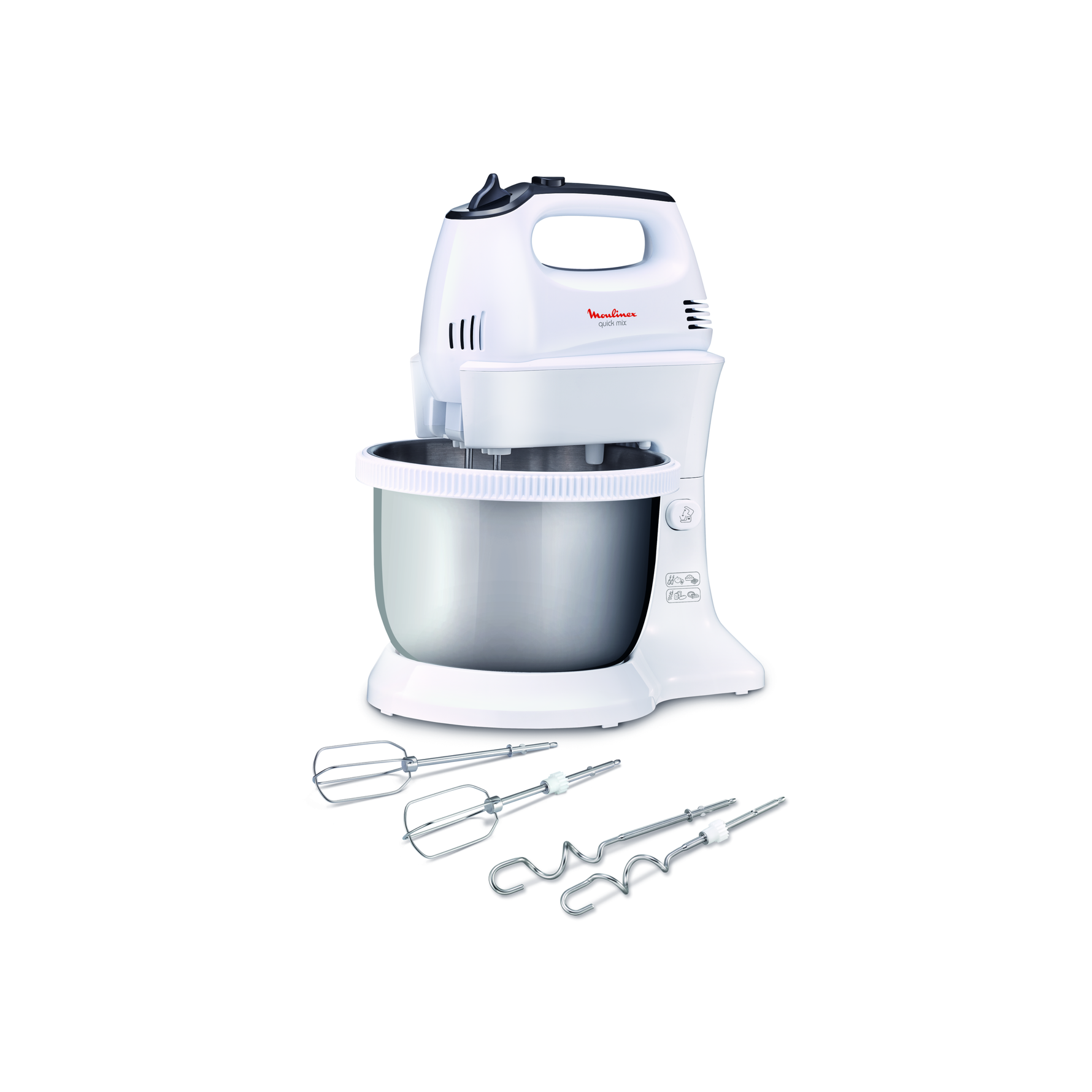 Batteur Avec Bol Quick Mix 300W Gris/Inox