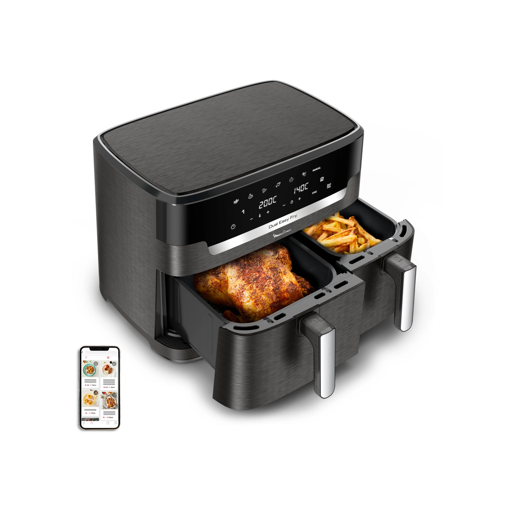 Friteuse Sans Huile Easy Fry Dual XXL 11L