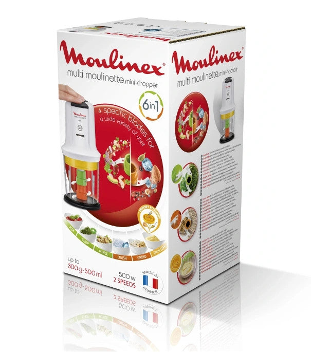 Multimoulinette 6 en 1 XXL AT723110 Hachoir - 500W - 6 fonctions