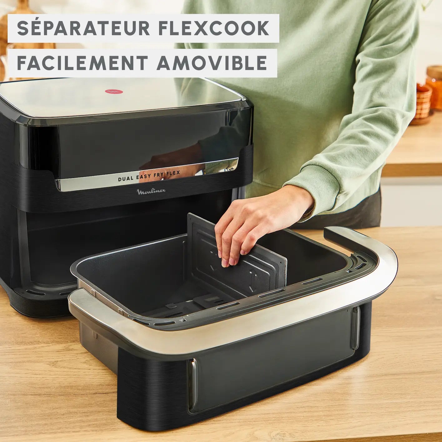 Dual Easy Air Fryer Flex - 7 programmes - 9L