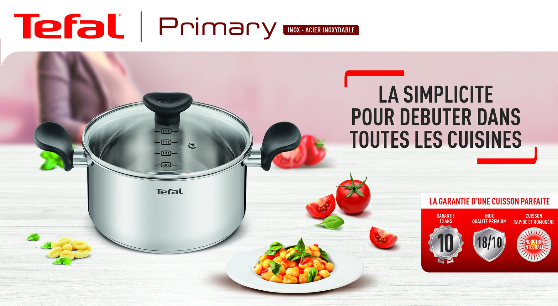 Tefal-Primary Marmite 28 Cm + Couvercle