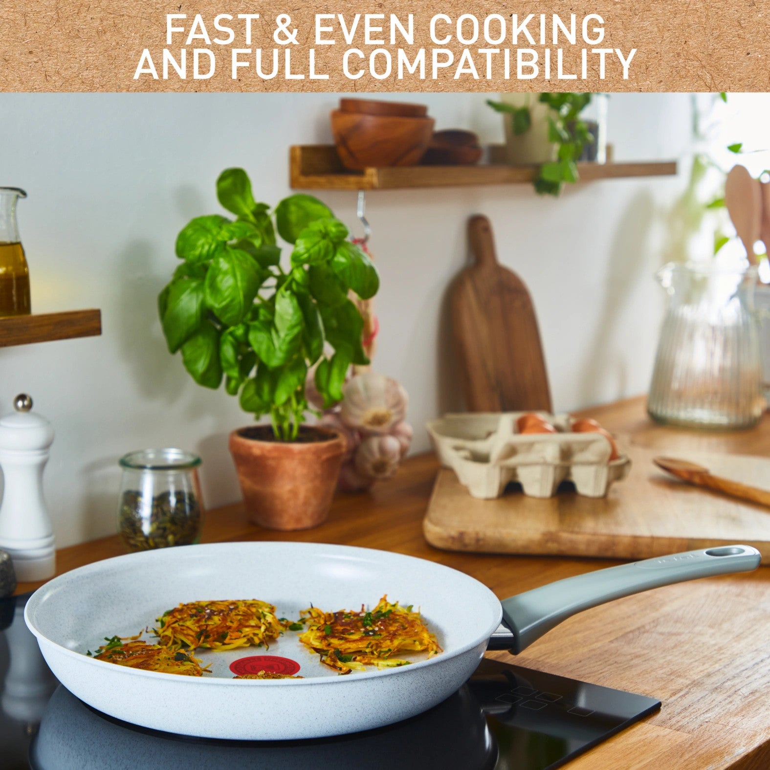 Poêle 20cmNatural Chef Ceramique Blanc