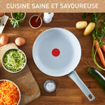 Poêle 20cmNatural Chef Ceramique Blanc