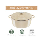 Faitout  Fonte Lov Beige 29cm