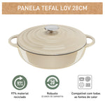 Faitout Cast Iron Lov Peu Profond 28cm