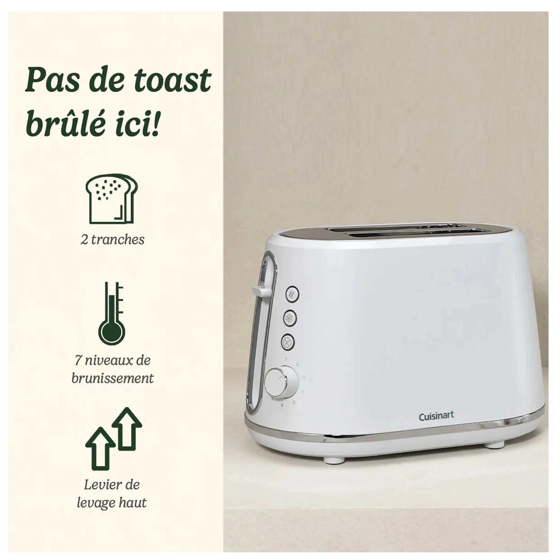 Grille Pain 2 Tranches Cuisinart