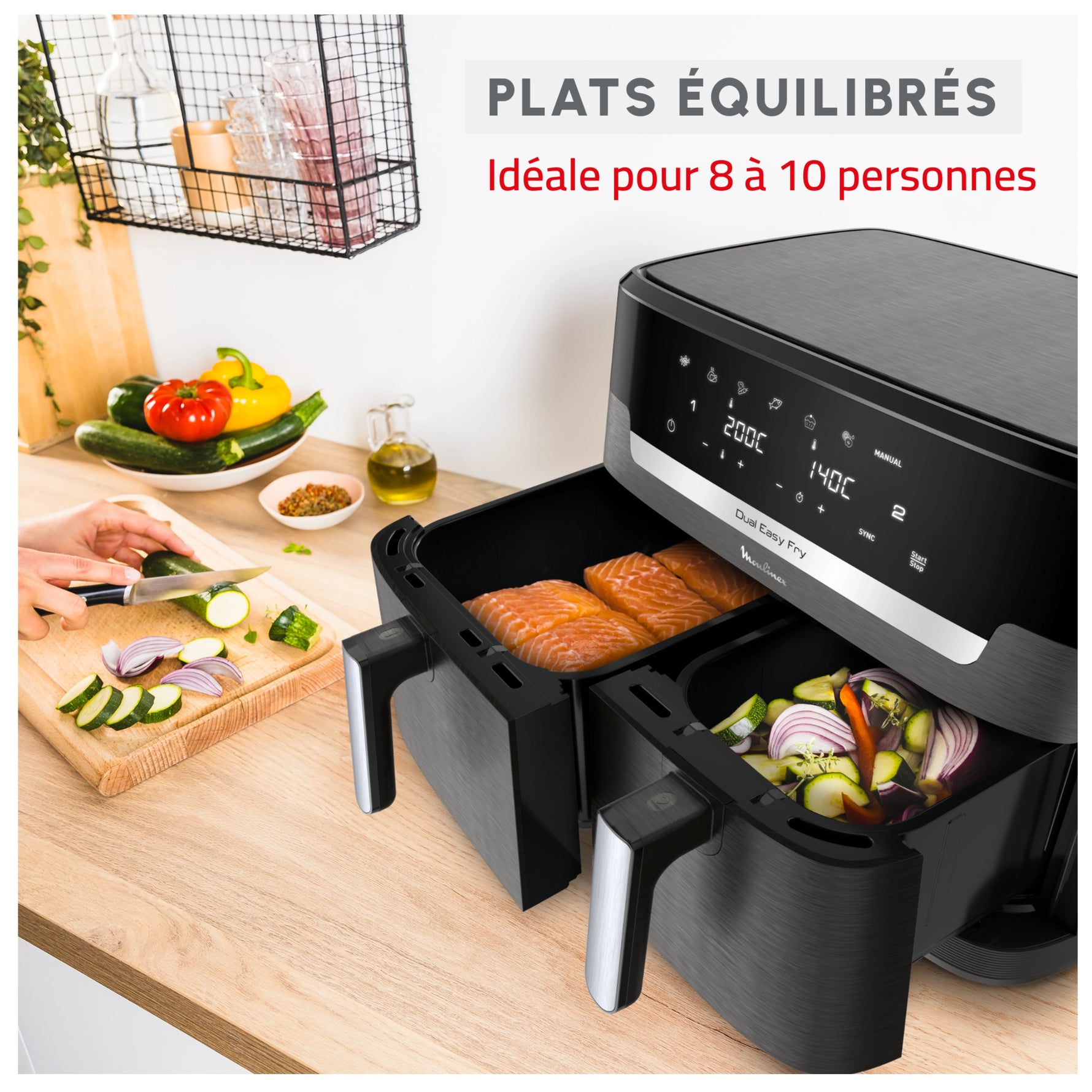 Friteuse Sans Huile Easy Fry Dual XXL 11L