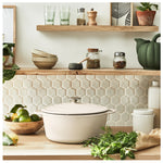 Faitout  Fonte Lov Beige 29cm