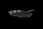 Skillet Gril Ovale En Fonte Emaillée 32cm Noir