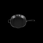 Skillet Gril Ovale En Fonte Emaillée 32cm Noir