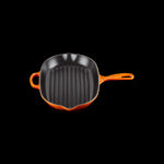 Skillet Gril Ovale En Fonte Emaillée 32cm Volcanique