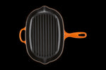 Skillet Gril Ovale En Fonte Emaillée 32cm Volcanique