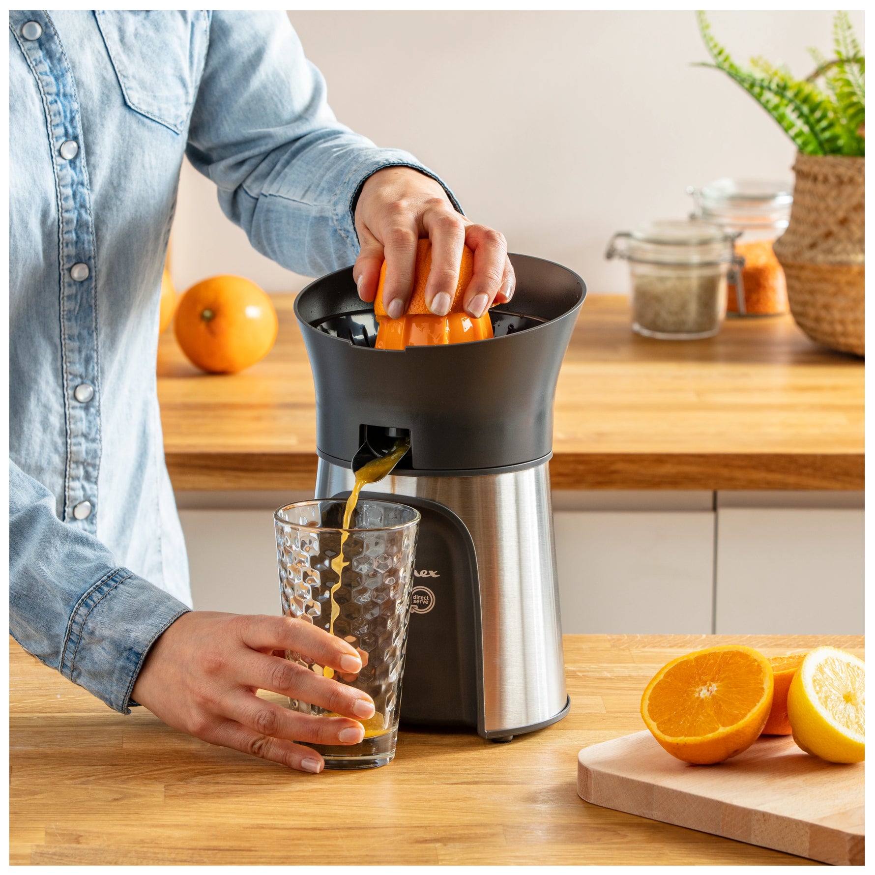 Presse Agrumes 100W Gris/Noir