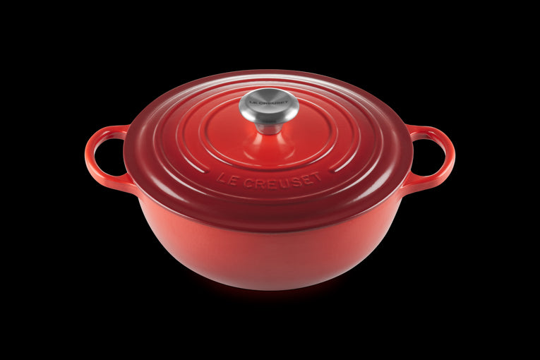 Marmite  En Fonte Emaillée 26cm Cerise