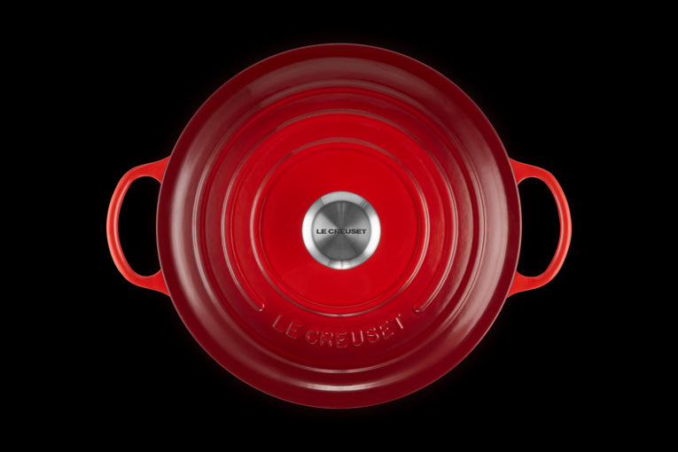 Marmite  En Fonte Emaillée 26cm Cerise
