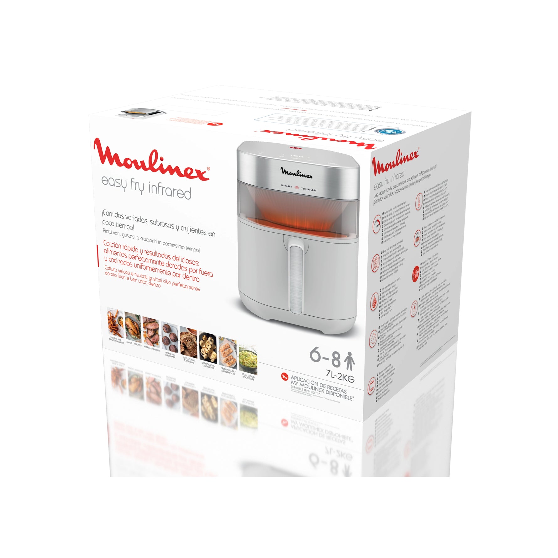 Friteuse Sans Huile Moulinex Easy Fry Infrared 7L