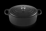 Cocotte Ovale en Fonte Émaillée avec Intérieur Noir 35cm Noir