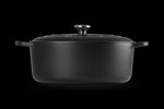 Cocotte Ovale en Fonte Émaillée avec Intérieur Noir 35cm Noir